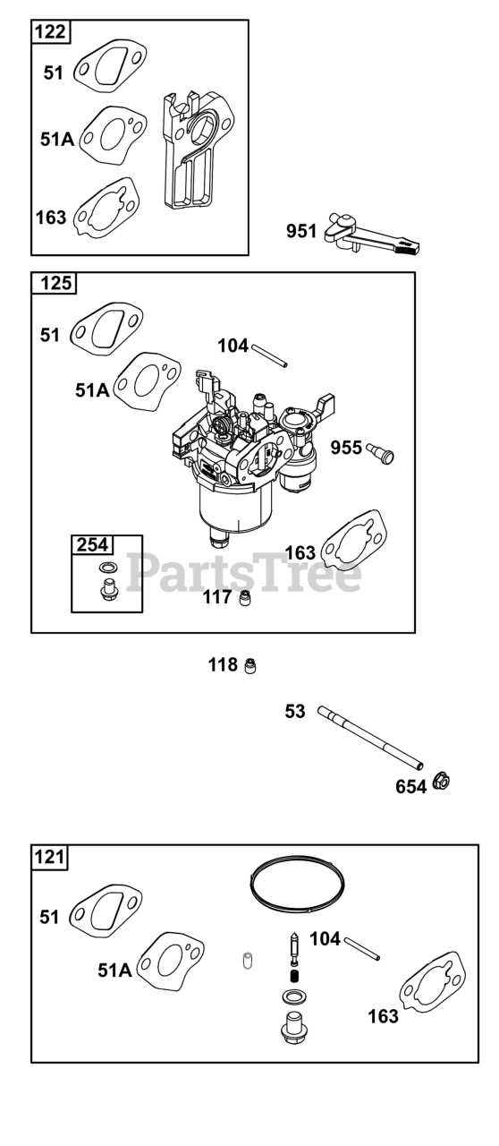 parts of a carburetor diagram