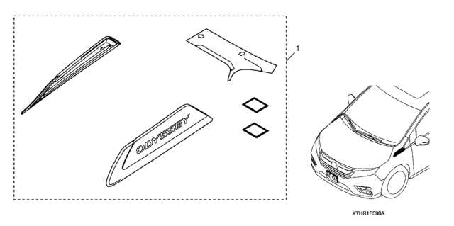 honda odyssey parts diagram