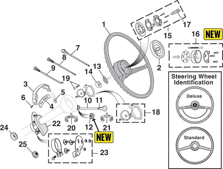 steering column parts diagram