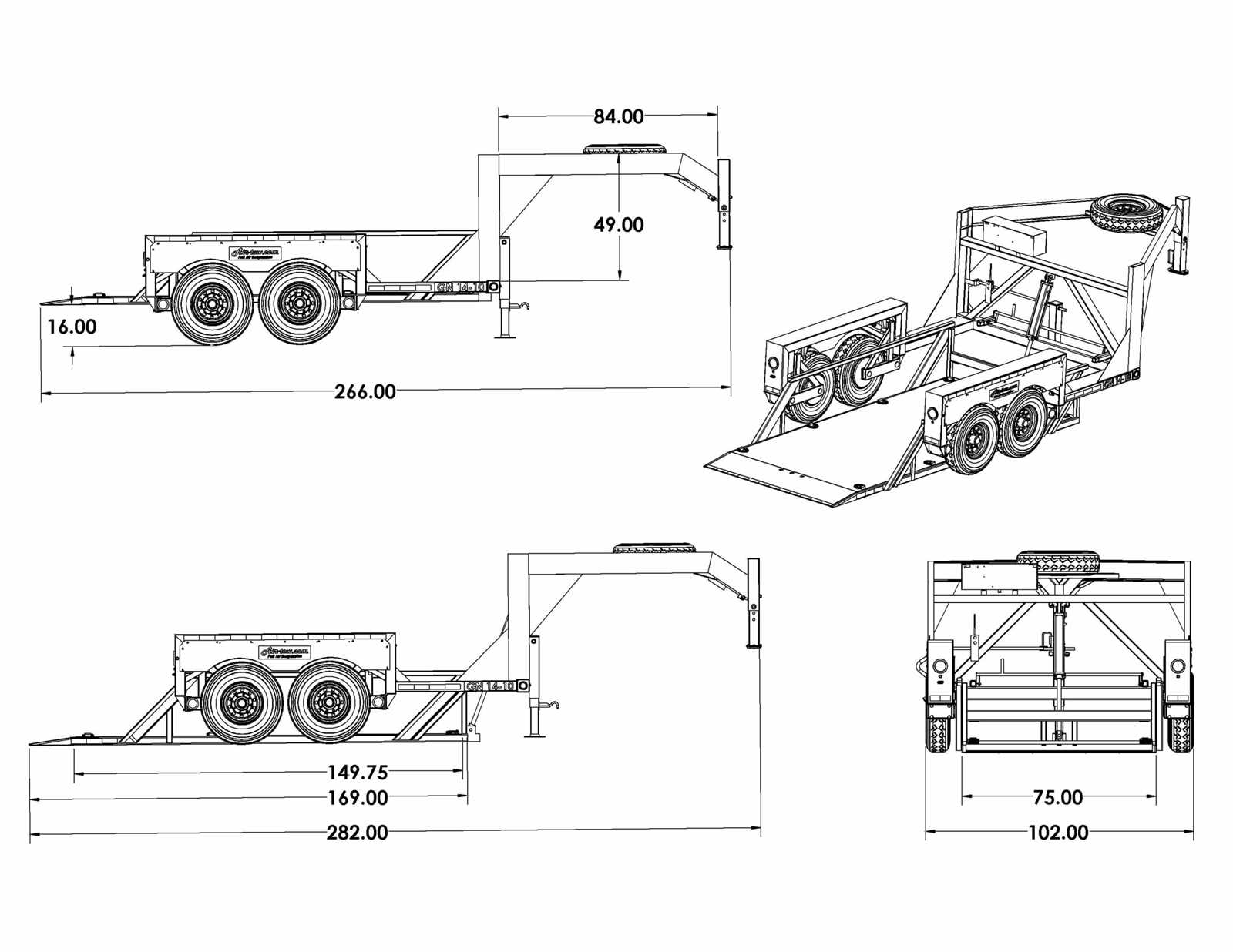 gooseneck trailer parts diagram