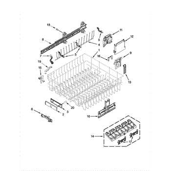 kenmore 665 dishwasher parts diagram