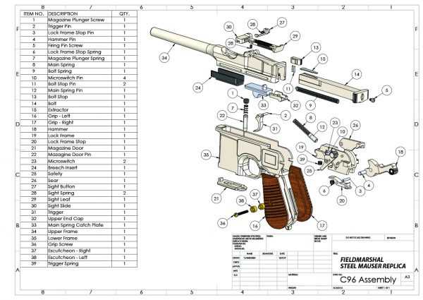 mauser parts diagram