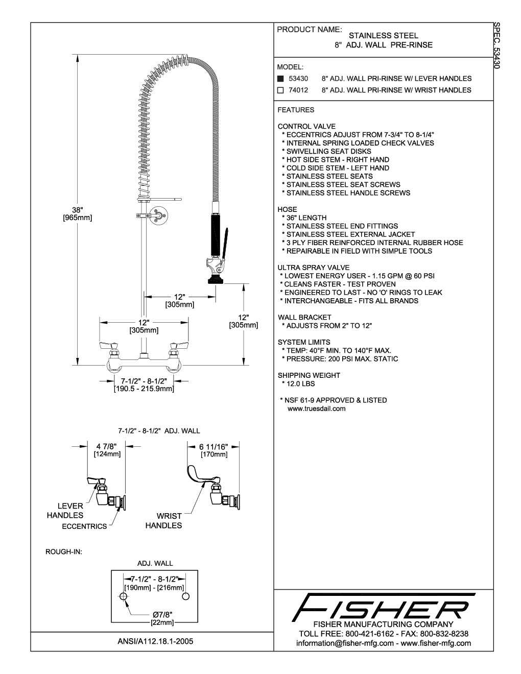 fisher faucet parts diagram