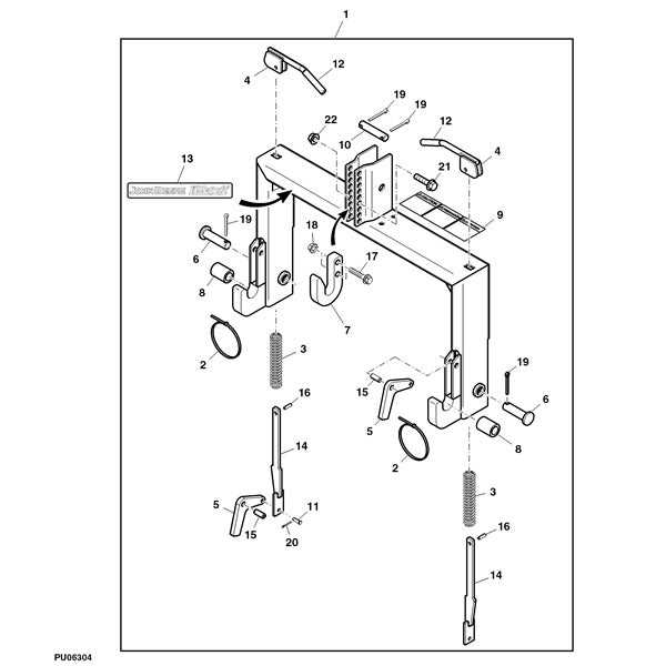 john deere 60 broom parts diagram