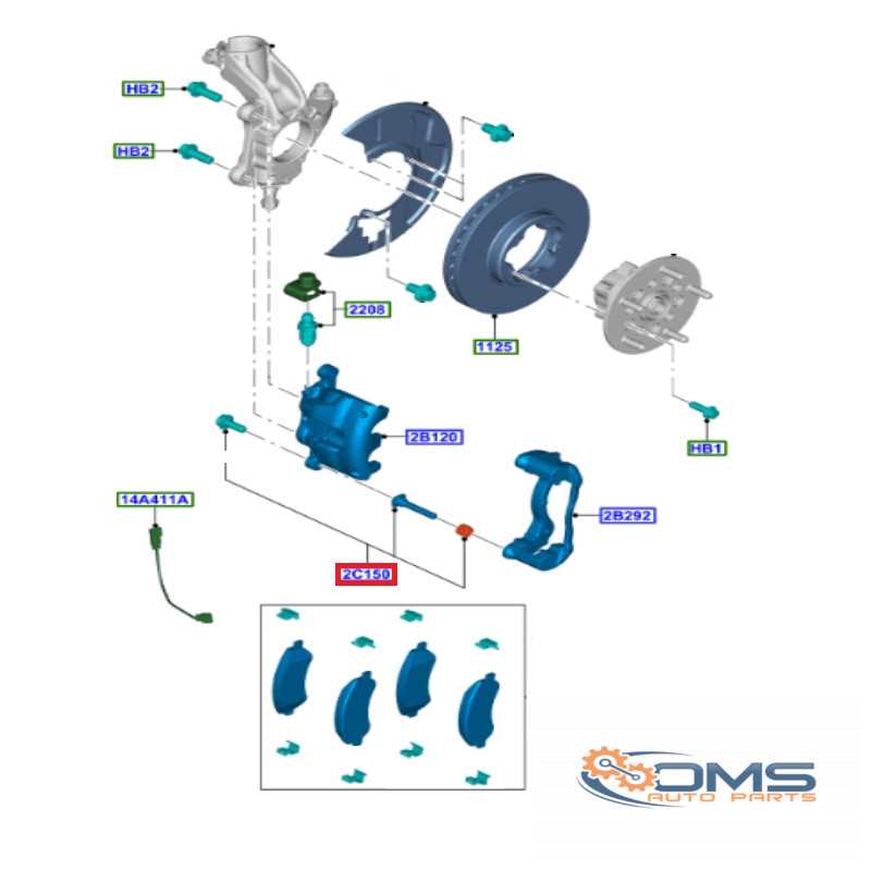 caliper parts diagram