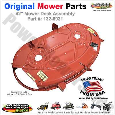 cub cadet 42 inch mower deck parts diagram