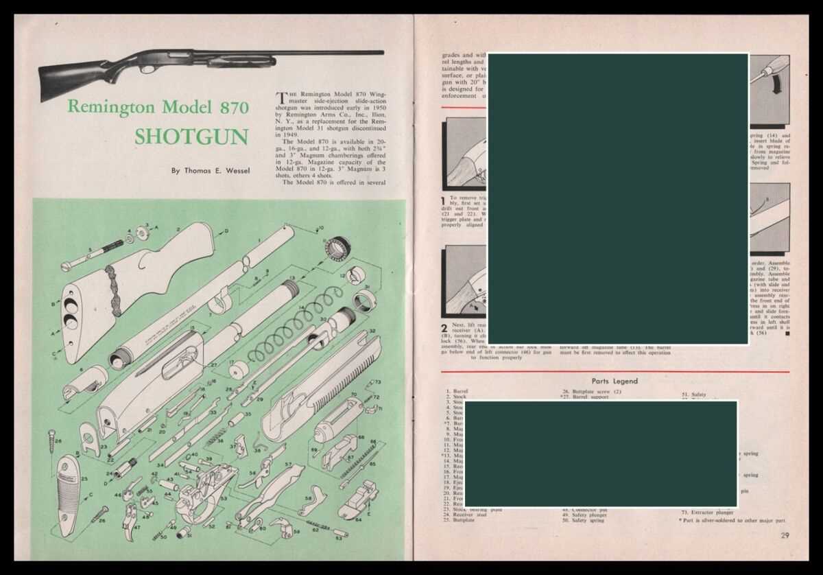 remington 1187 parts diagram