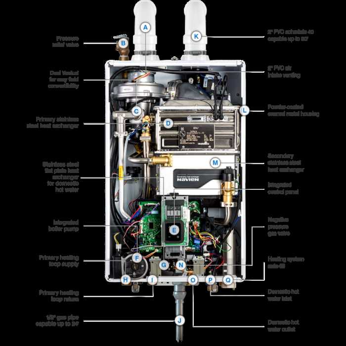 navien water heater parts diagram