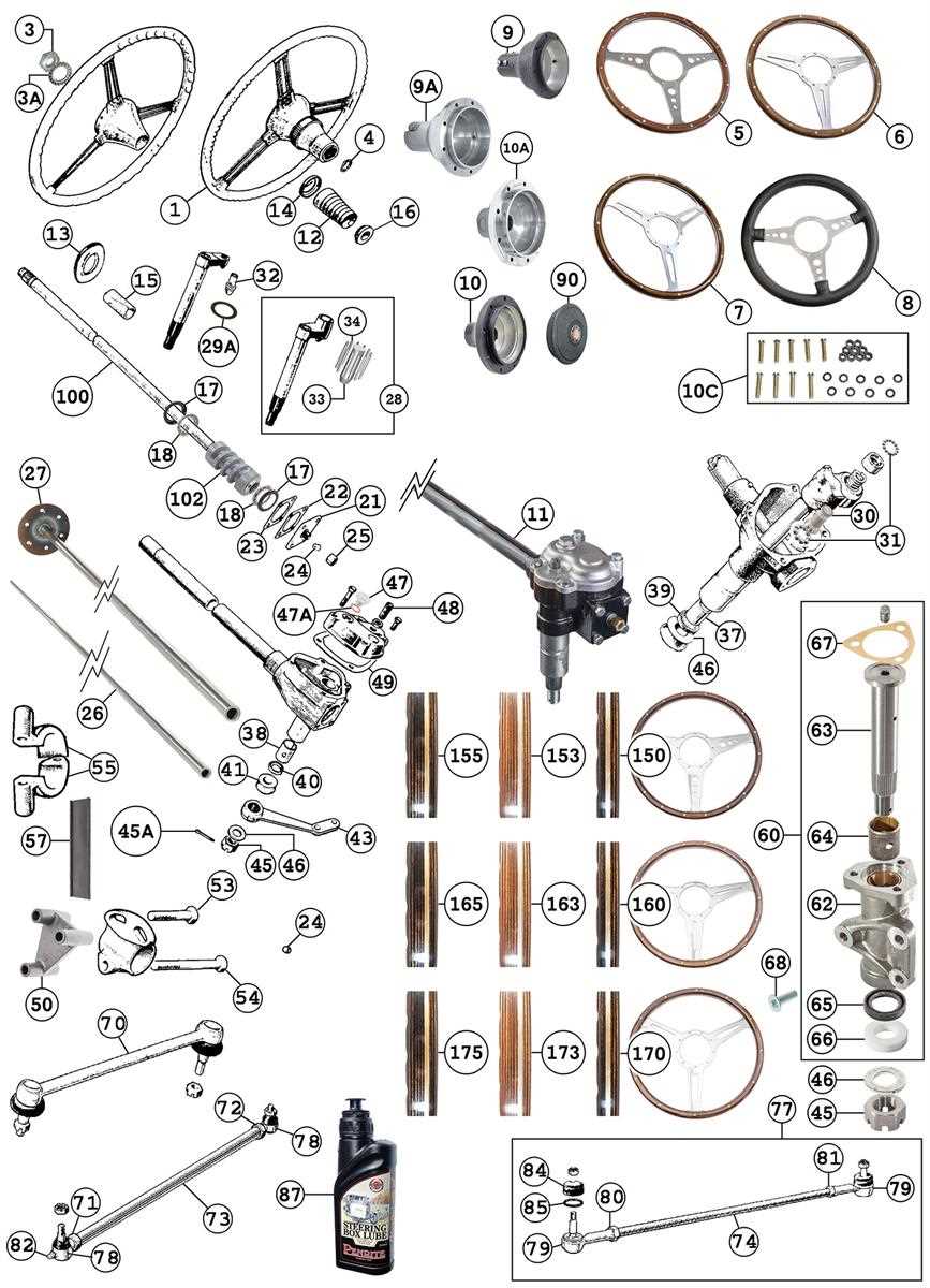 ford steering column parts diagram