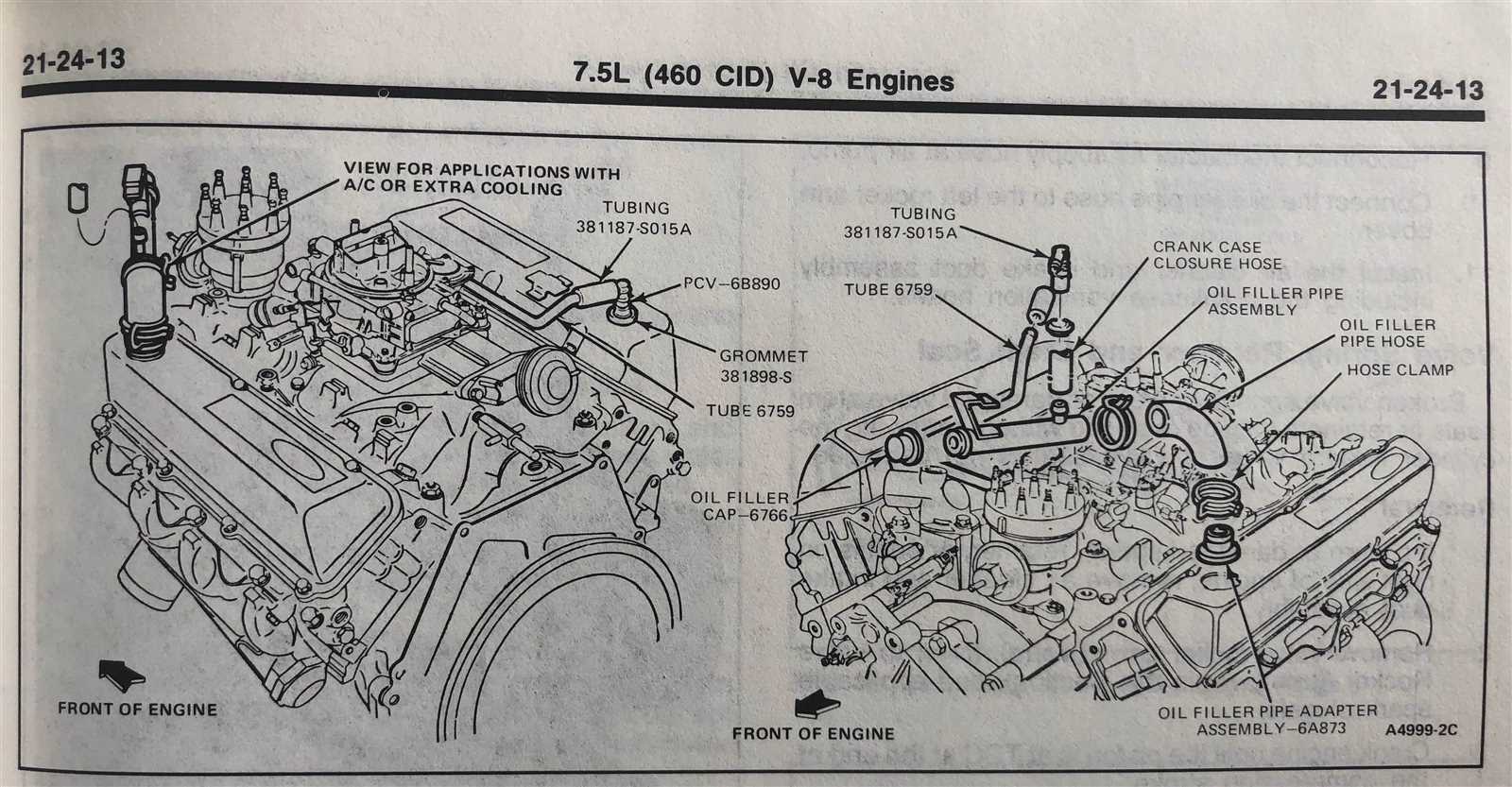 ford 460 engine parts diagram