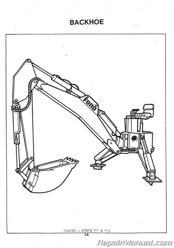 ford 555 backhoe parts diagram