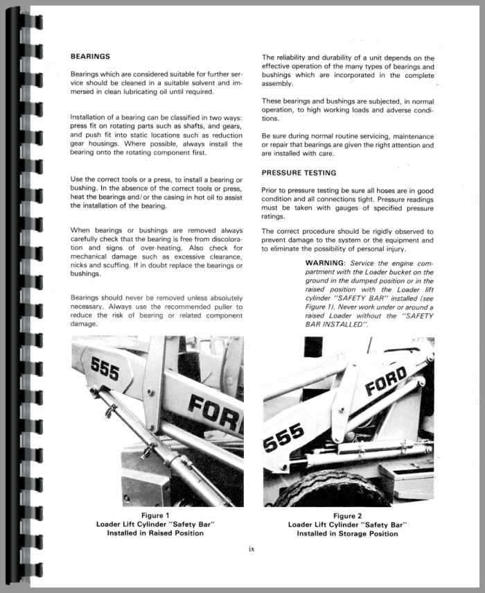 ford 555 backhoe parts diagram