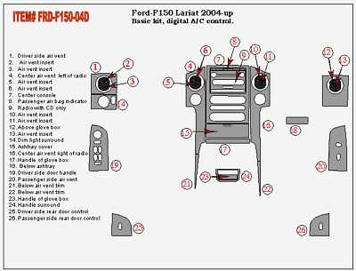 ford f 150 interior parts diagram