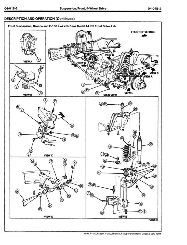 ford f150 front end body parts diagram