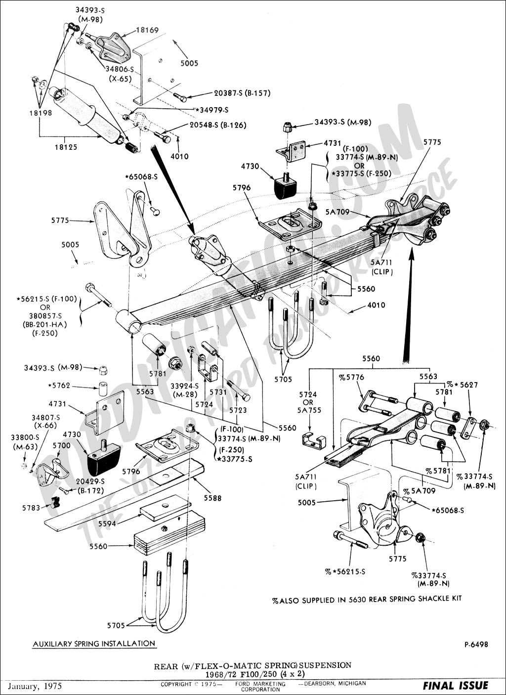 ford f250 4x4 front end parts diagram