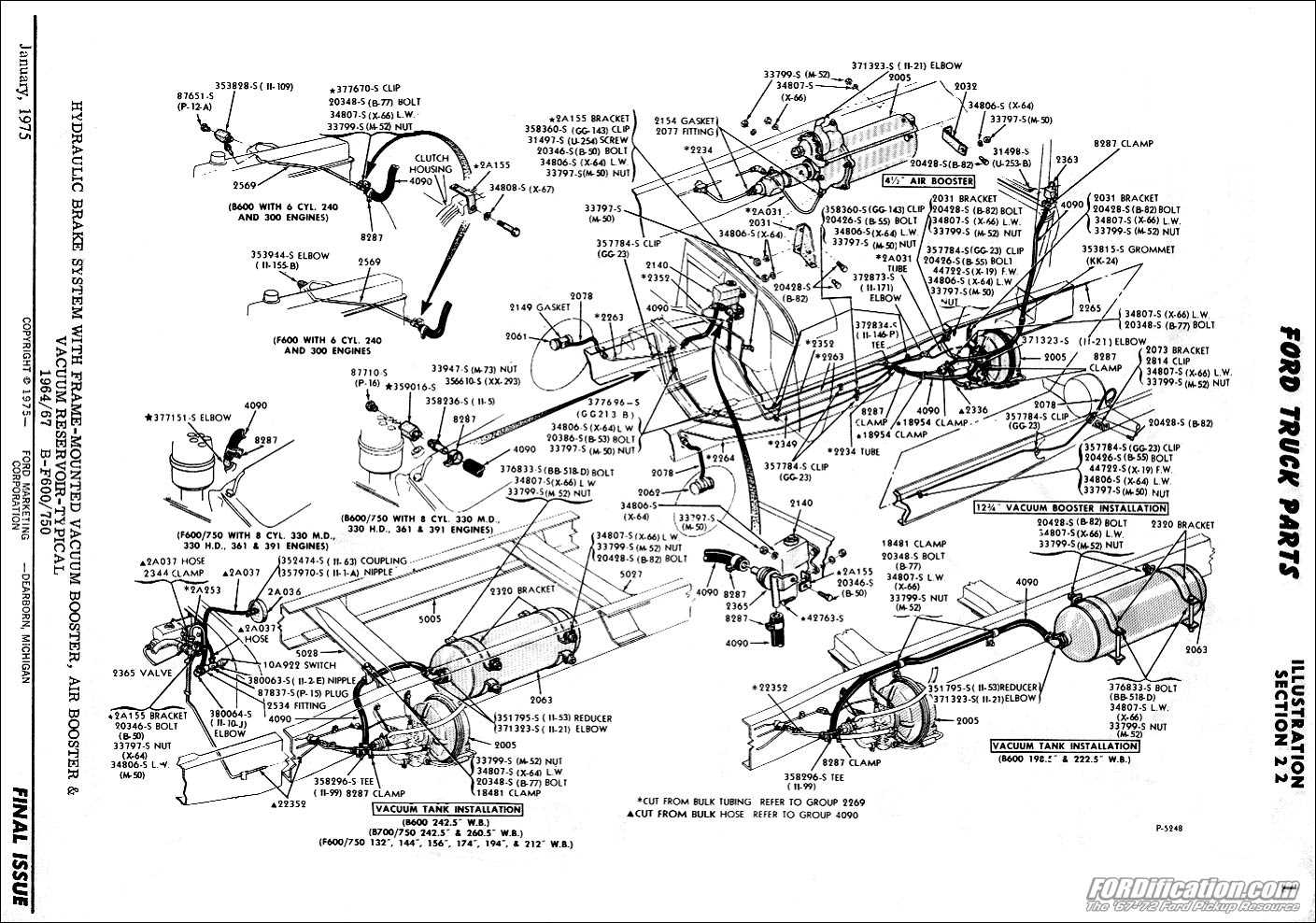 ford f800 brake parts diagram