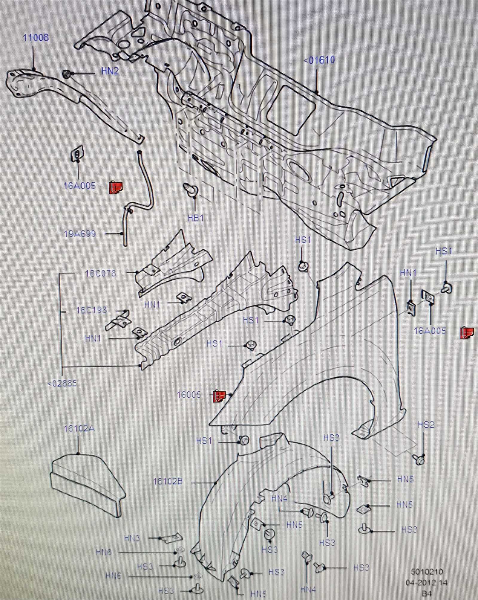 ford focus car parts diagram