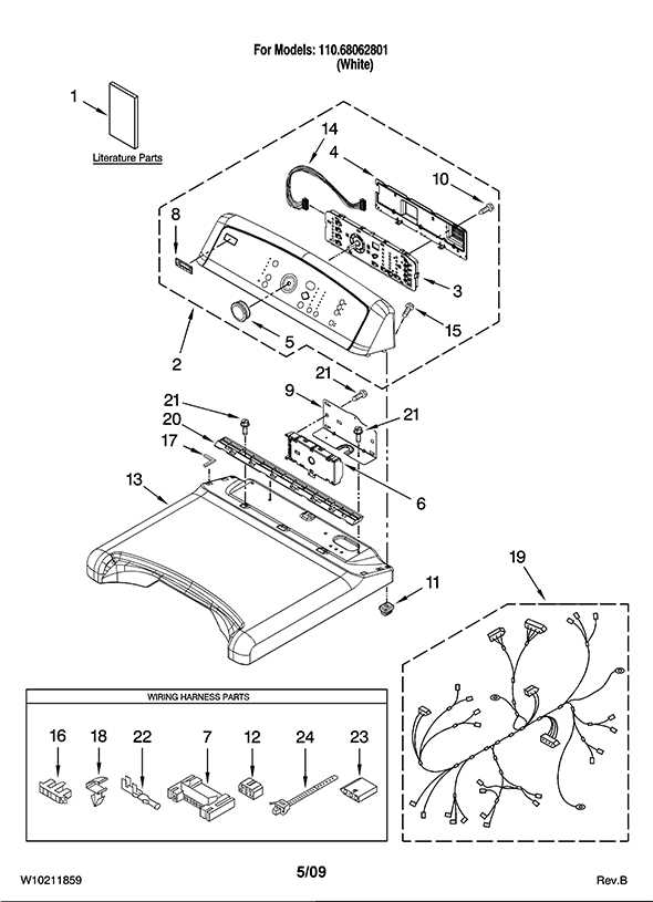 kenmore elite dryer model 110 parts diagram