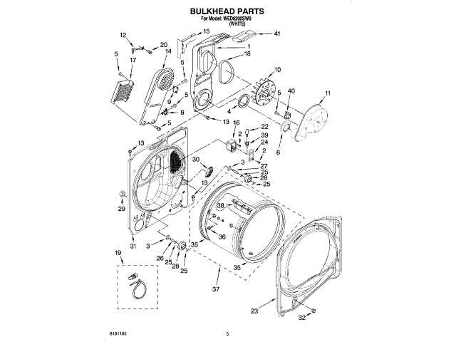 whirlpool cabrio dryer parts diagram