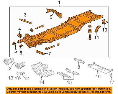 frame chevy silverado oem parts diagram