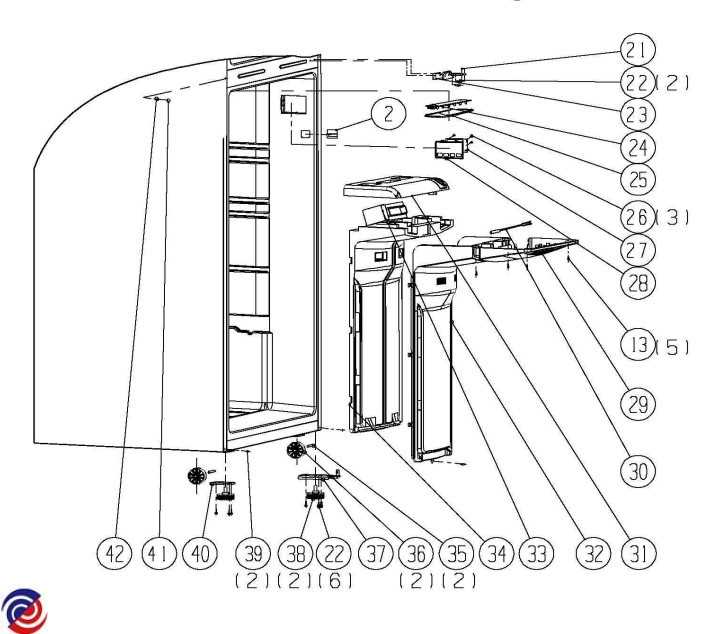 hisense  refrigerator parts diagram