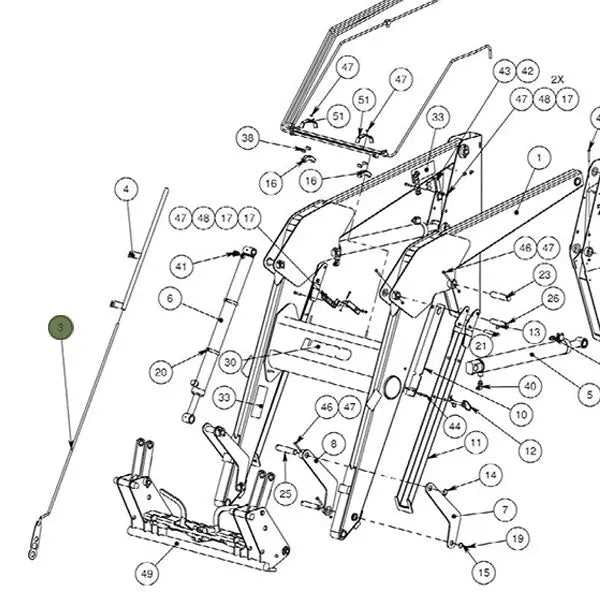 john deere 120r loader parts diagram