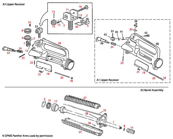 parts of an ar 15 diagram