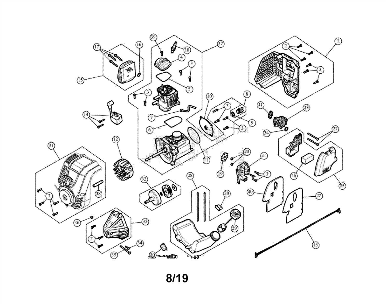 craftsman 30cc 4 cycle trimmer parts diagram