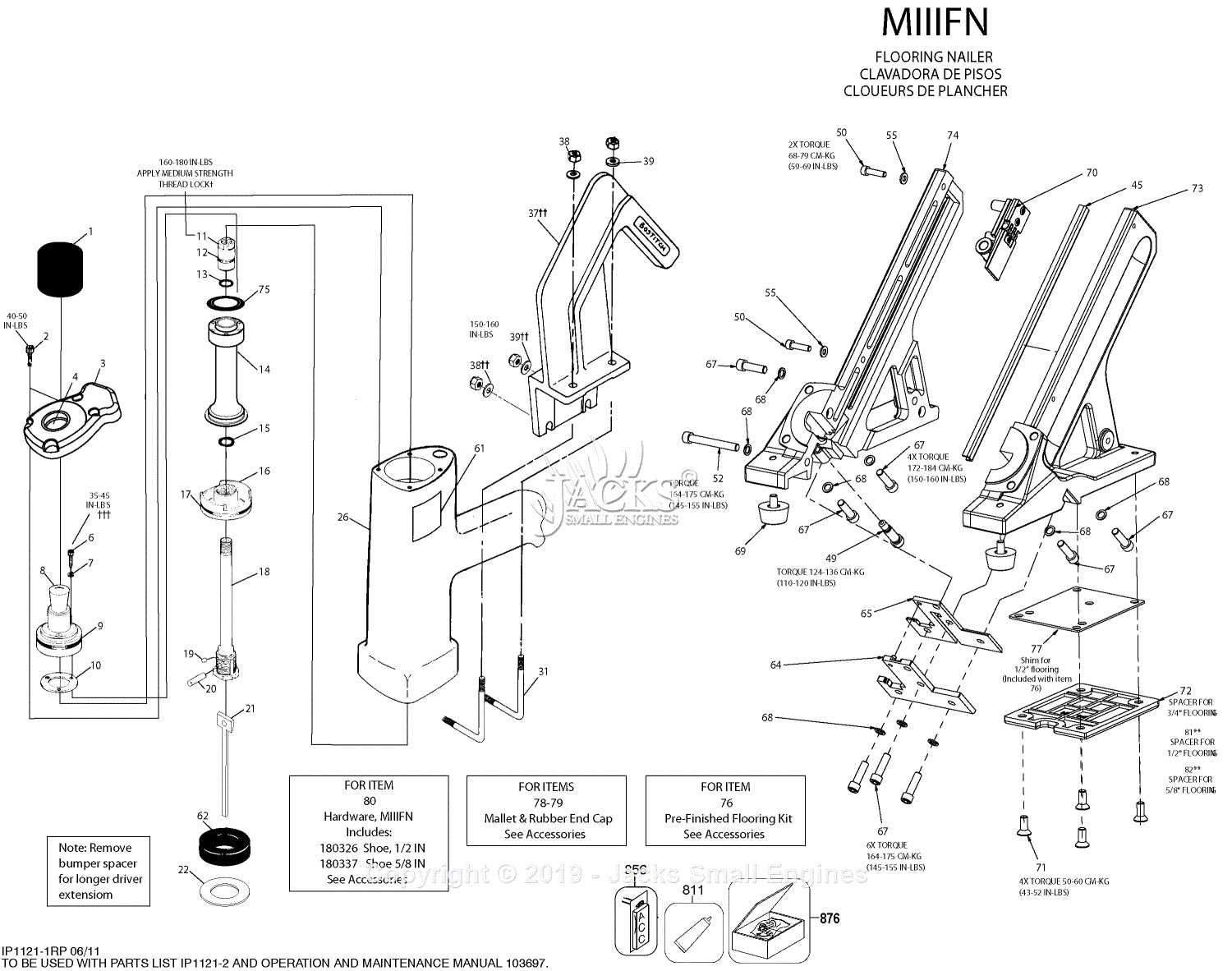 bostitch framing nailer parts diagram