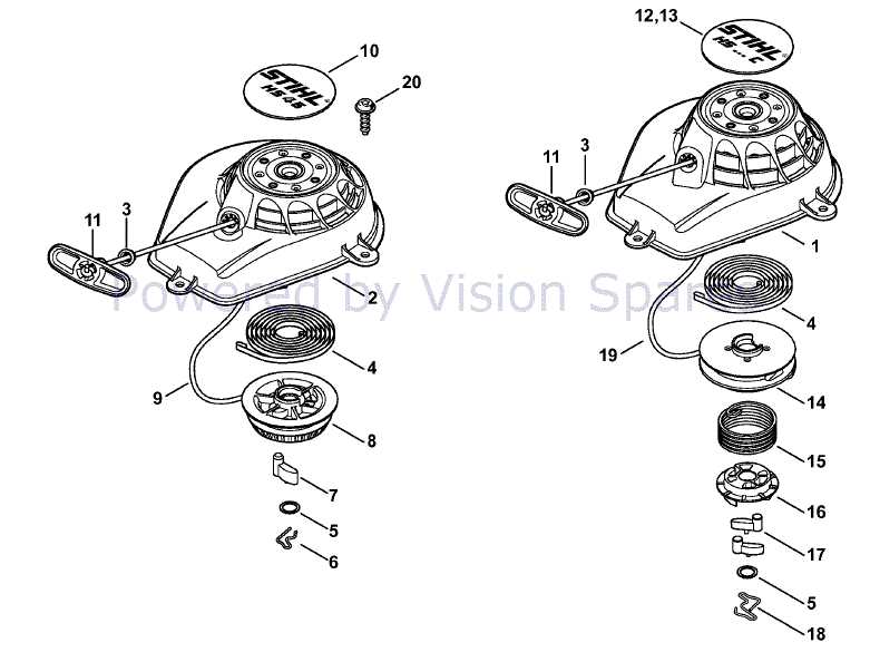 stihl hs46c parts diagram