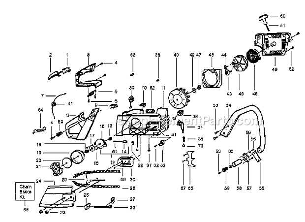 poulan pro chainsaw parts diagram