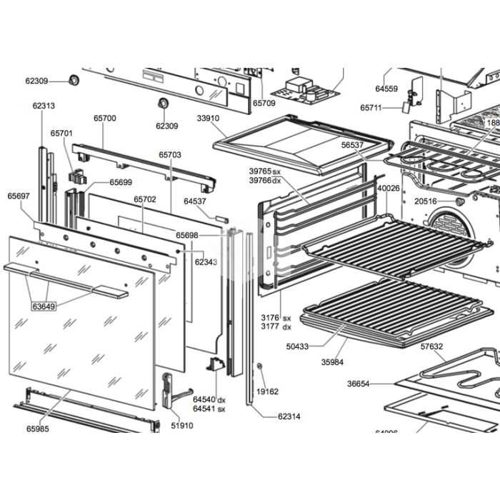 whirlpool oven door parts diagram