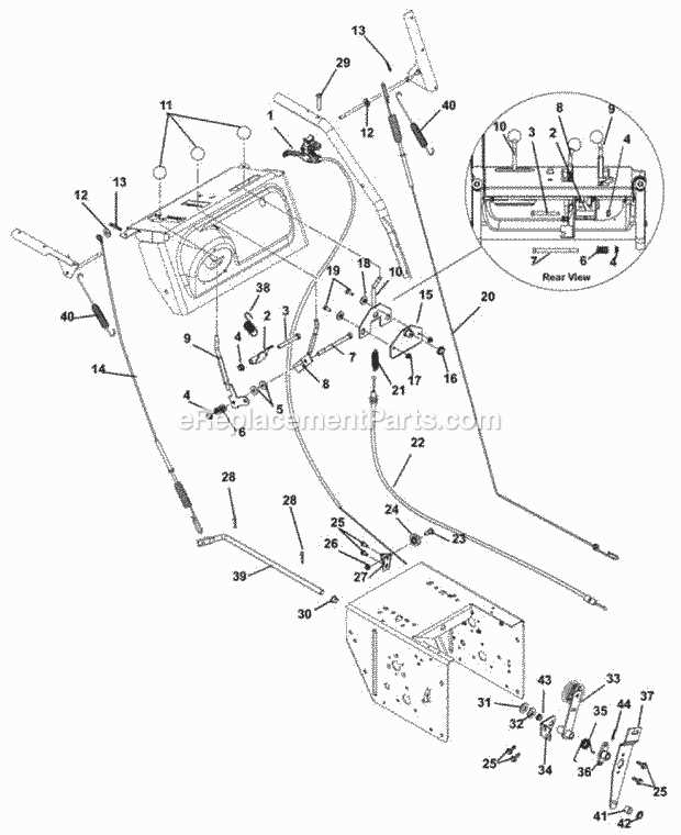 ariens deluxe 28 snowblower parts diagram