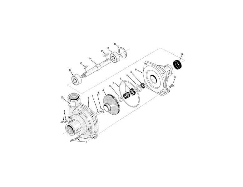 water pump parts diagram