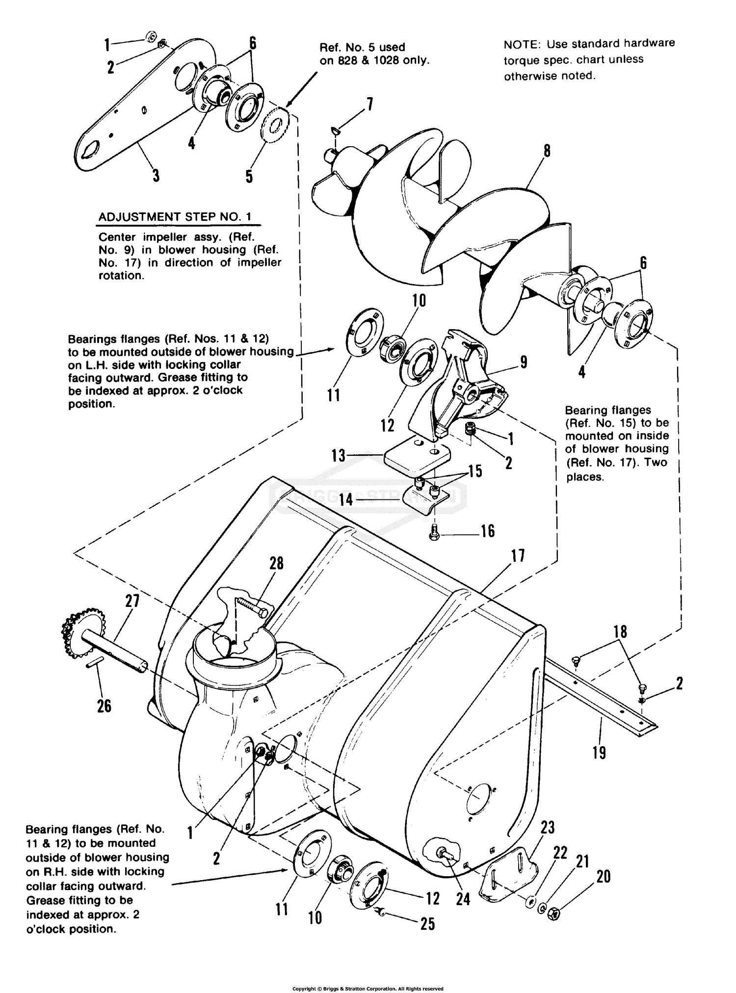 simplicity snowblower parts diagram