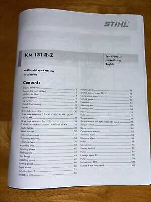 stihl km 131 r parts diagram