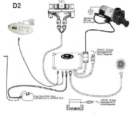 jacuzzi whirlpool bath parts diagram