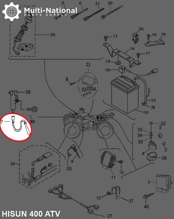 massimo 500 utv parts diagram