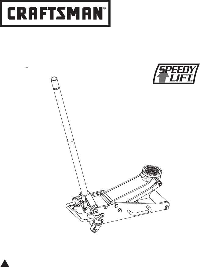 craftsman 2 ton floor jack parts diagram