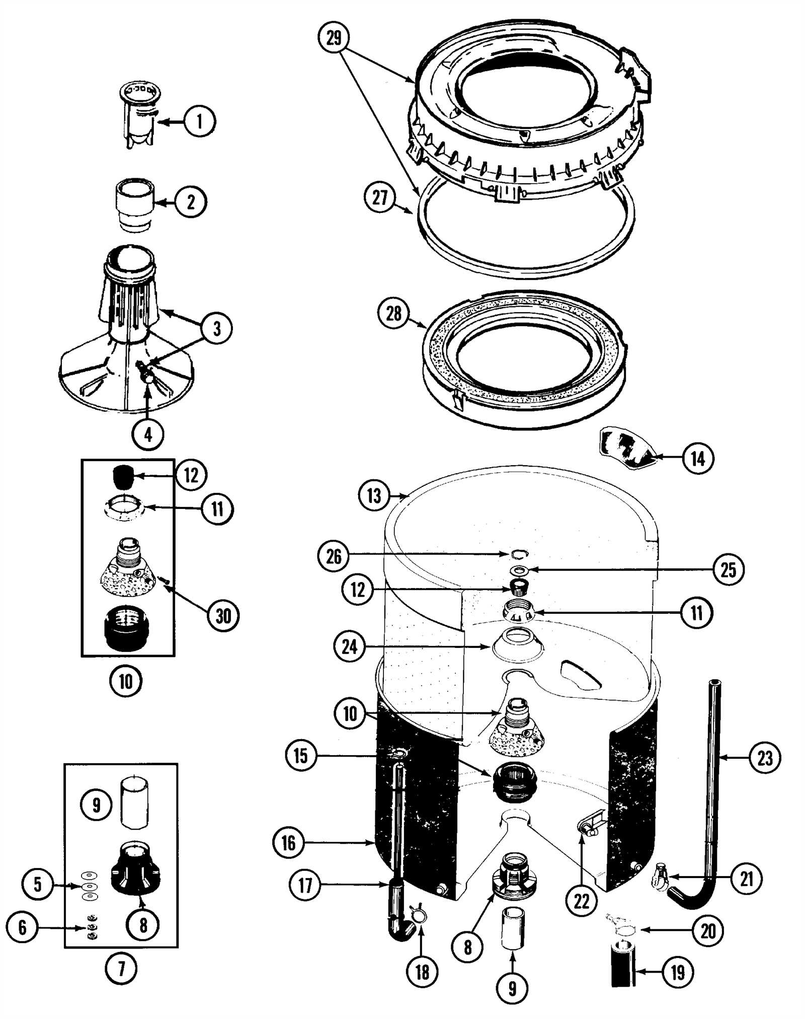 kenmore 70 series dryer parts diagram