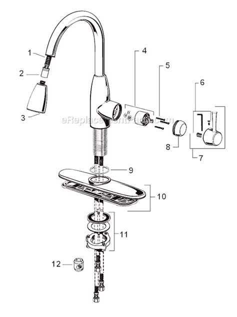 sink sprayer parts diagram