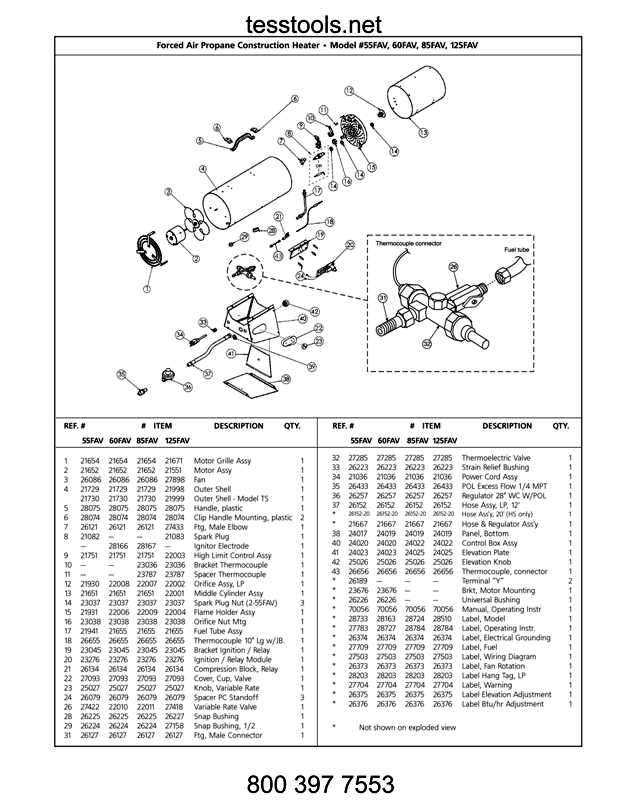 mr heater buddy parts diagram