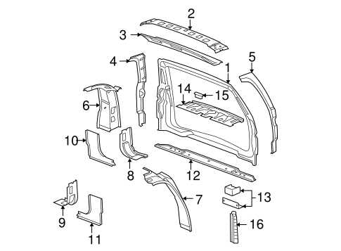 body gmc yukon parts diagram