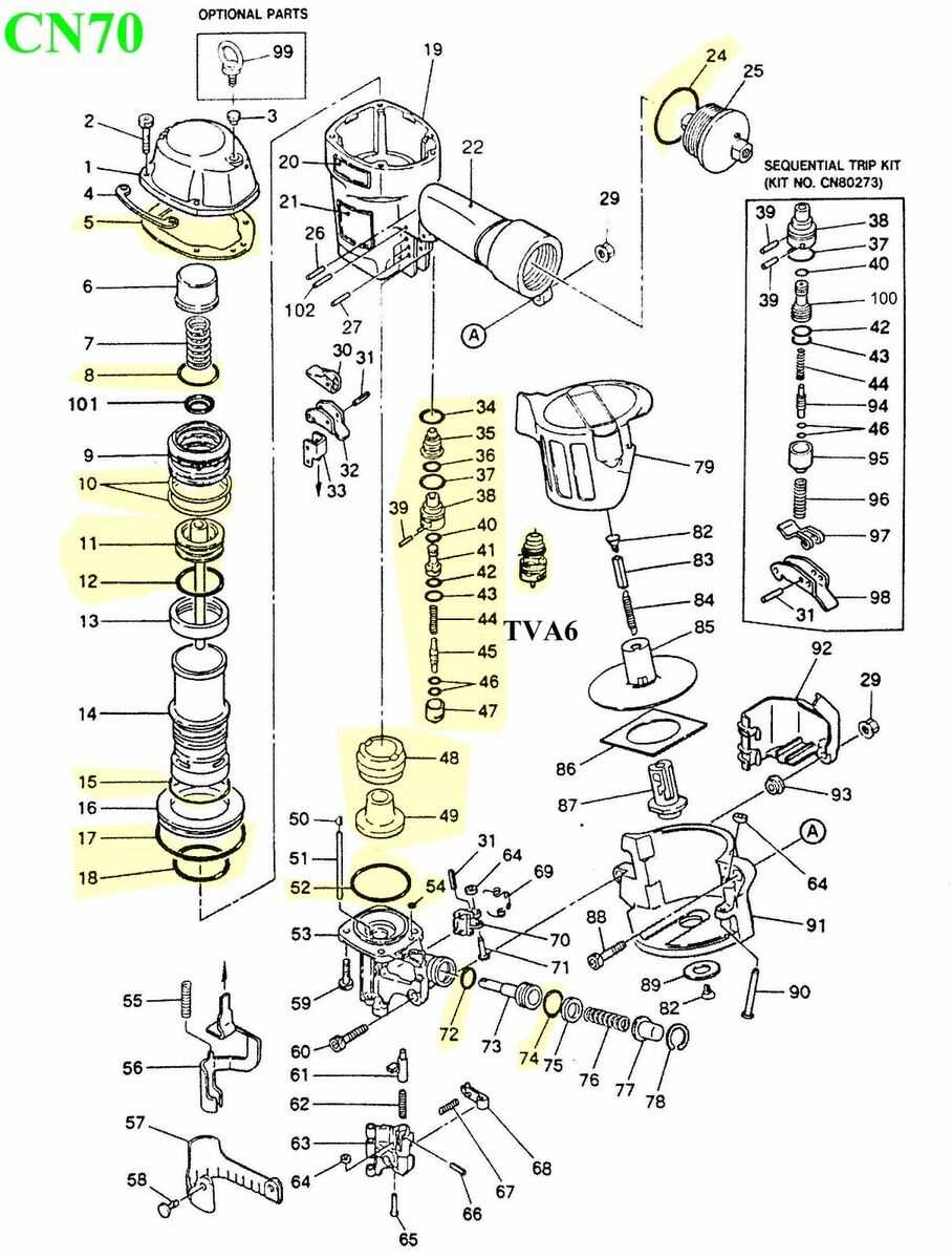 bostitch n80 parts diagram