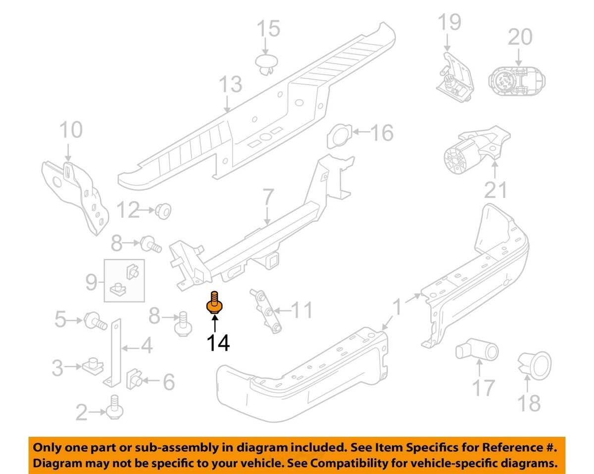 2013 ford f150 front bumper parts diagram