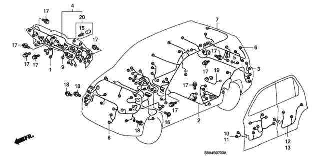 2004 honda crv engine parts diagram