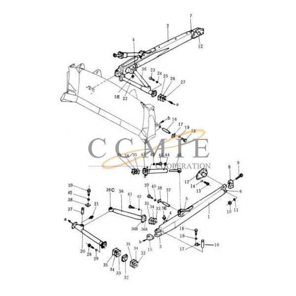 bulldozer parts diagram