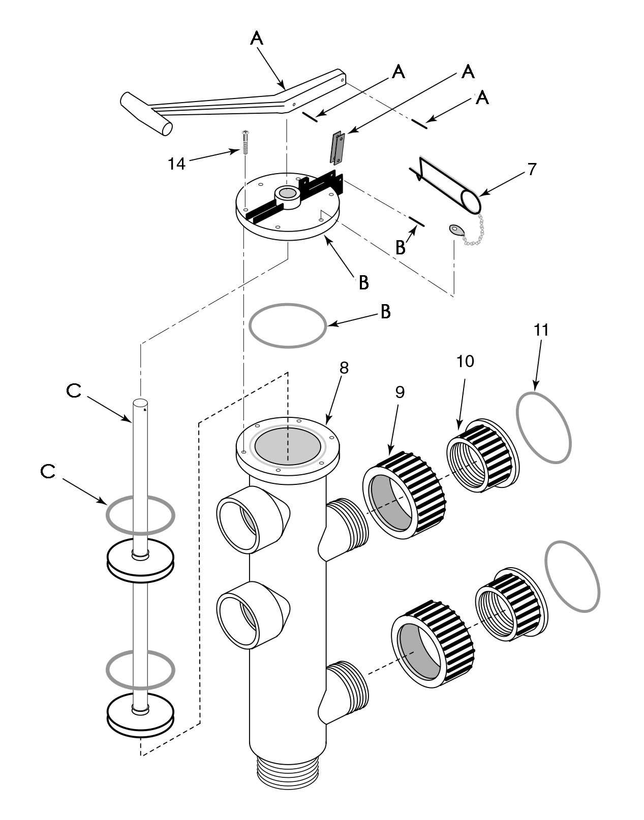 sta rite pool filter parts diagram