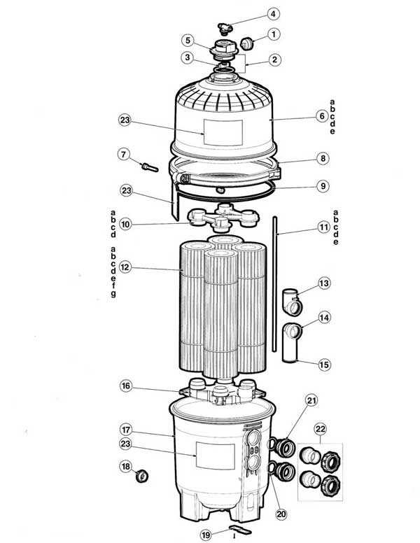 hayward s200 sand filter parts diagram