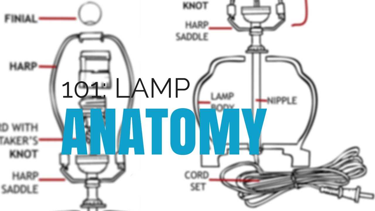 parts of a lamp diagram